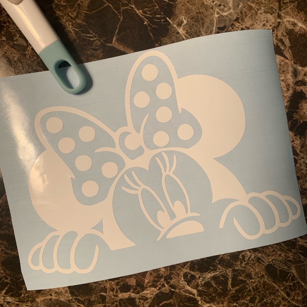 Disney Minnie Mouse Peek a Boo Sticker Car Decal
